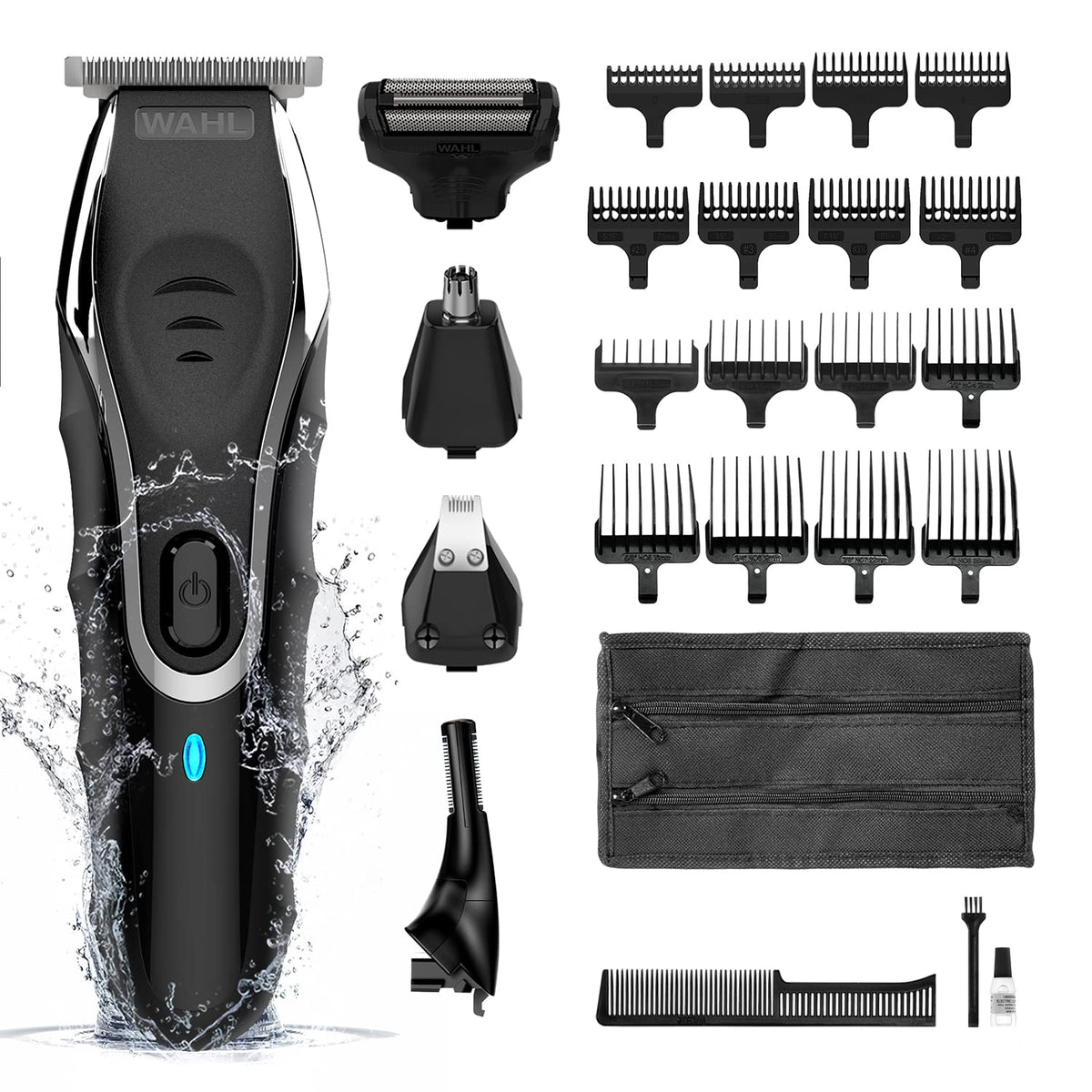 Wahl Aqua Blade 10-in-1 Rechargeable Lithium Men's Multigroomer Beard Trimmer - 0.2mm Shave - Damaged Box