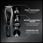 Wahl Aqua Blade 10-in-1 Rechargeable Lithium Men's Multigroomer Beard Trimmer - 0.2mm Shave - Damaged Box