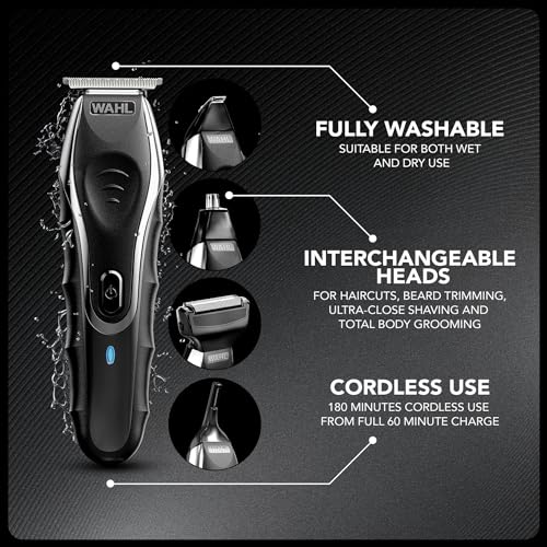Wahl Aqua Blade 10-in-1 Rechargeable Lithium Men's Multigroomer Beard Trimmer - 0.2mm Shave - Damaged Box