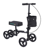 Panlova Steerable Knee Walker Scooter - Adult Mobility Aid for Broken Leg Foot Ankle Injury - Orthopaedic Pad - Black - Damaged Box