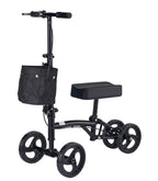 Panlova Steerable Knee Walker Scooter - Adult Mobility Aid for Broken Leg Foot Ankle Injury - Orthopaedic Pad - Black - Damaged Box