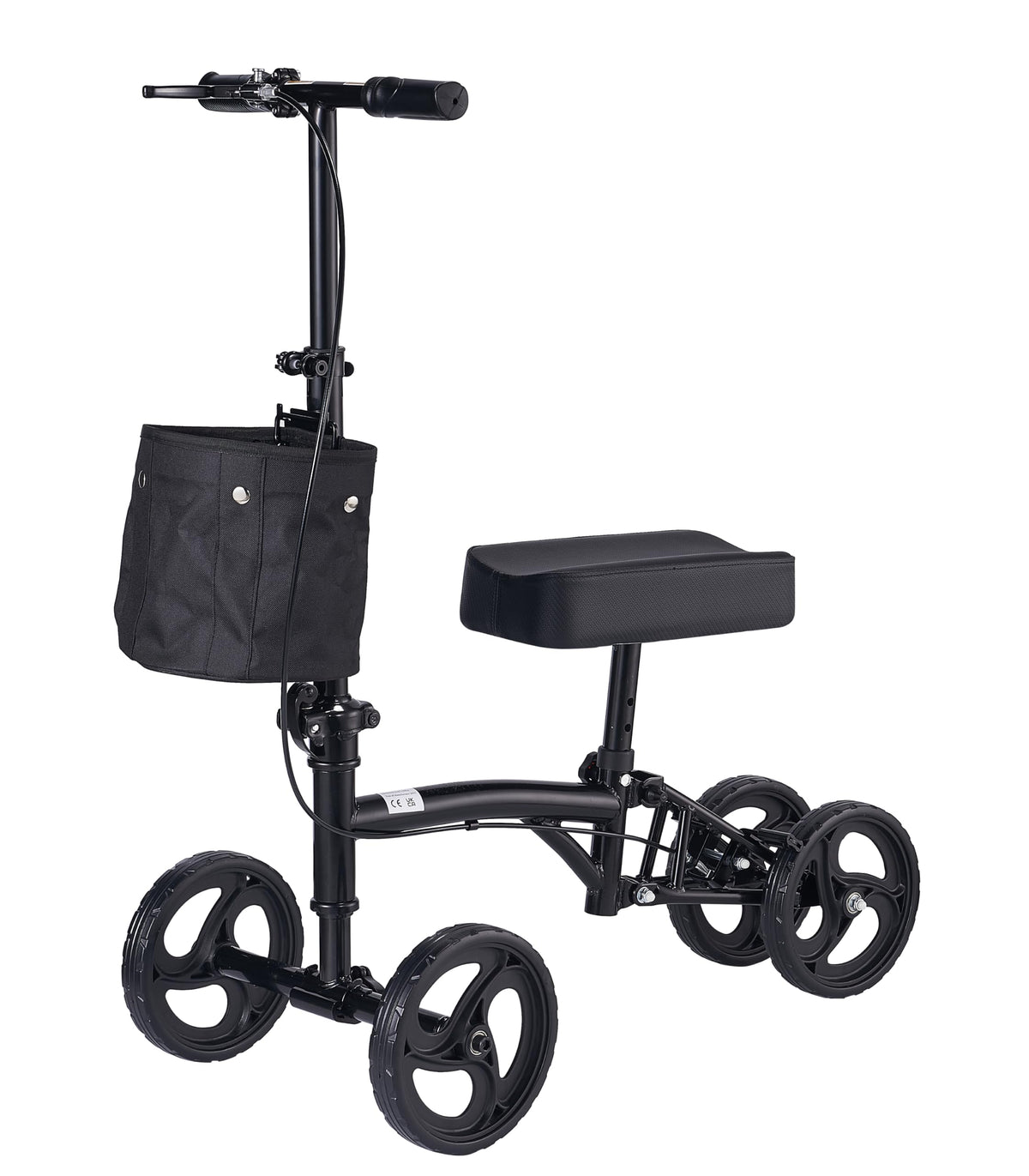 Panlova Steerable Knee Walker Scooter - Adult Mobility Aid for Broken Leg Foot Ankle Injury - Orthopaedic Pad - Black - Damaged Box