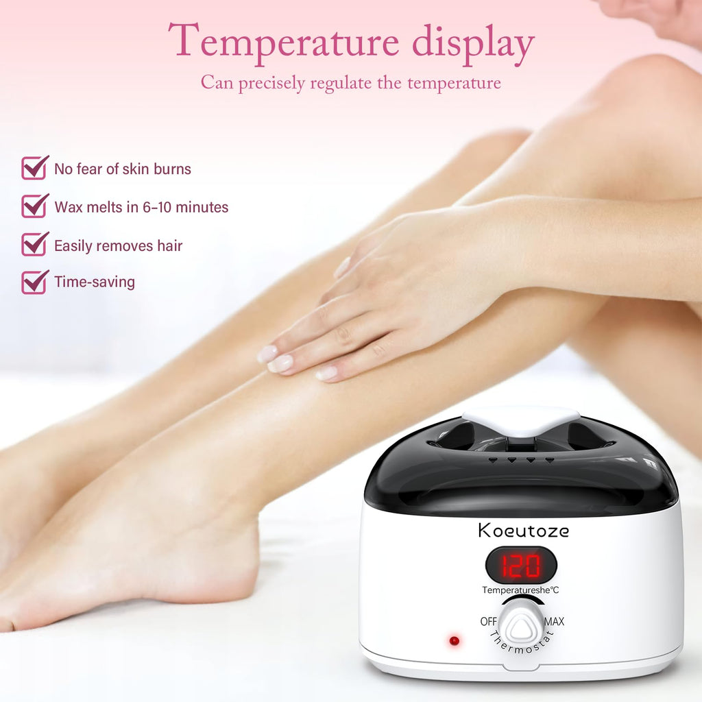 Wandefol Professional Waxing Kit, Electric Wax Machine Warmer for Hair Removal - Damaged Box