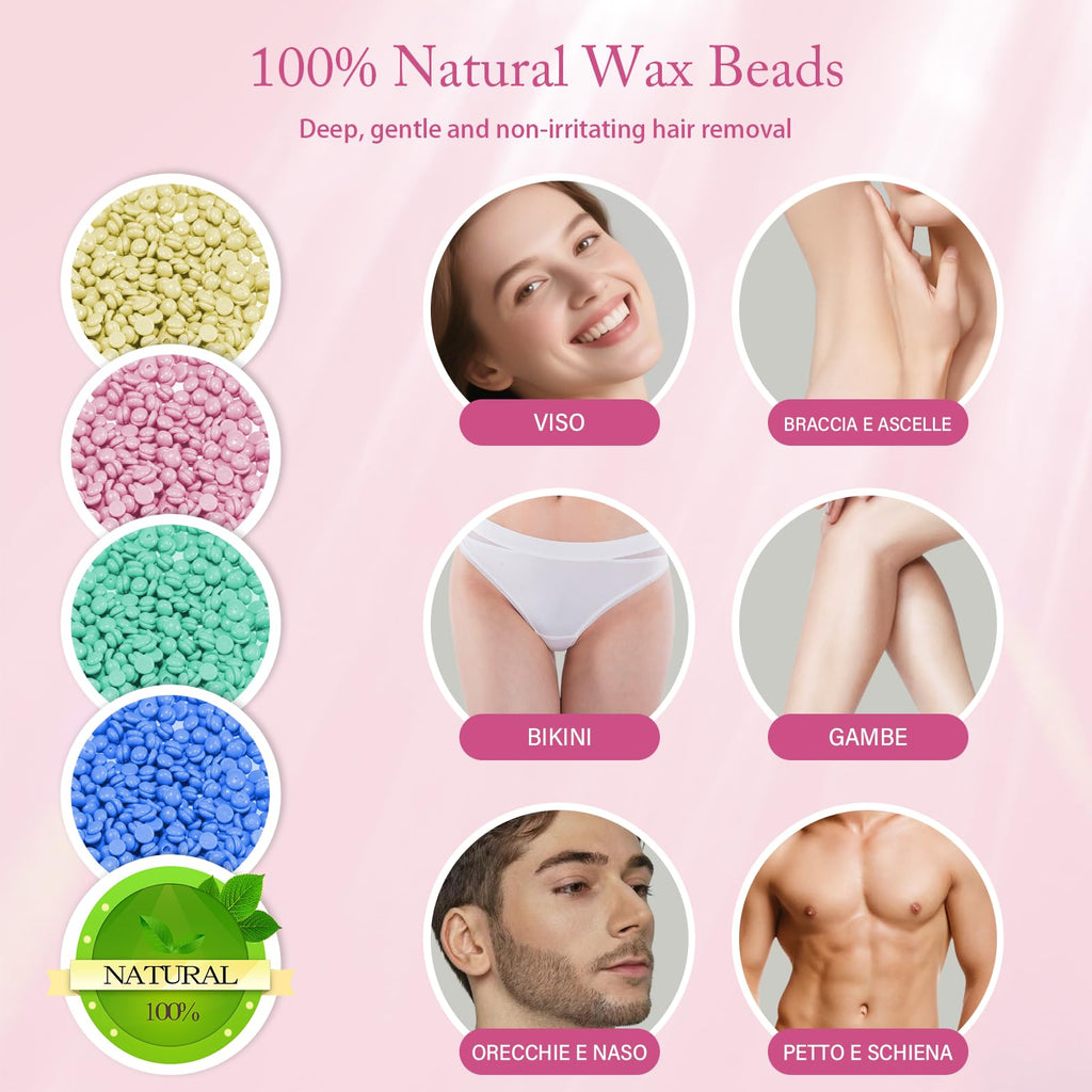 Wandefol Professional Waxing Kit, Electric Wax Machine Warmer for Hair Removal - Damaged Box