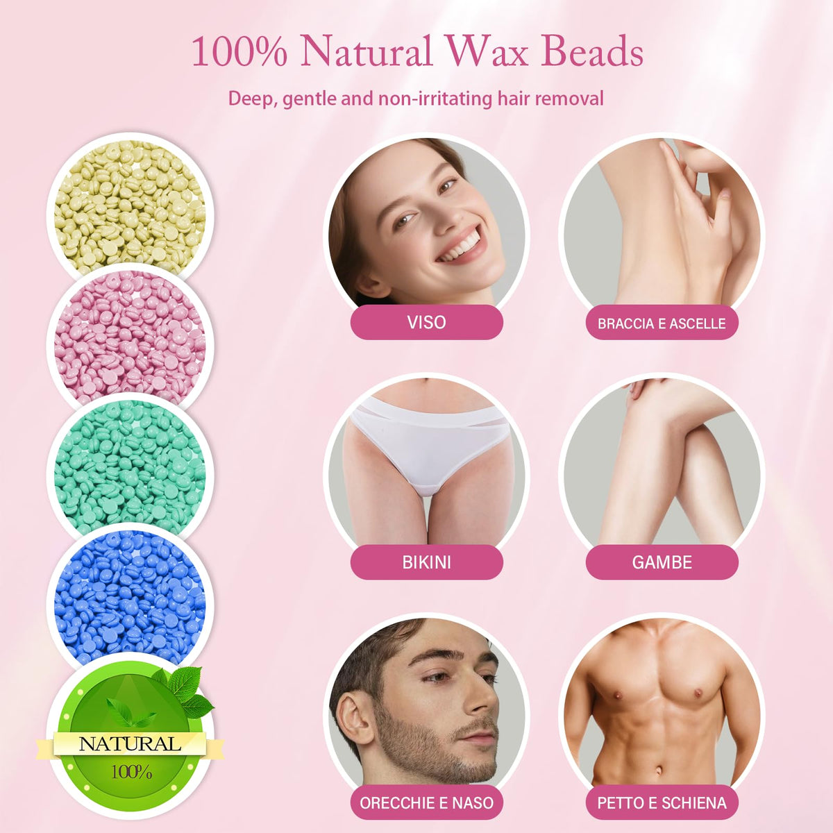 Wandefol Professional Waxing Kit, Electric Wax Machine Warmer for Hair Removal - Damaged Box