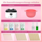 Wandefol Professional Waxing Kit, Electric Wax Machine Warmer for Hair Removal - Damaged Box