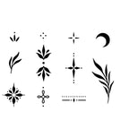 INKPOPO Semi Permanent Finger Temporary Tattoos for Women - 3 Sheets Style 131 Body Art - Damaged Box