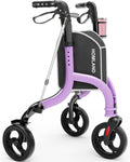 HOMLAND 3 Wheel Tri Walker Rollator with Bag - Foldable Lightweight 4.6kg Walking Aid for Seniors - Damaged Box