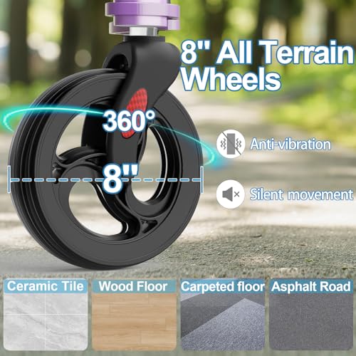 HOMLAND 3 Wheel Tri Walker Rollator with Bag - Foldable Lightweight 4.6kg Walking Aid for Seniors - Damaged Box