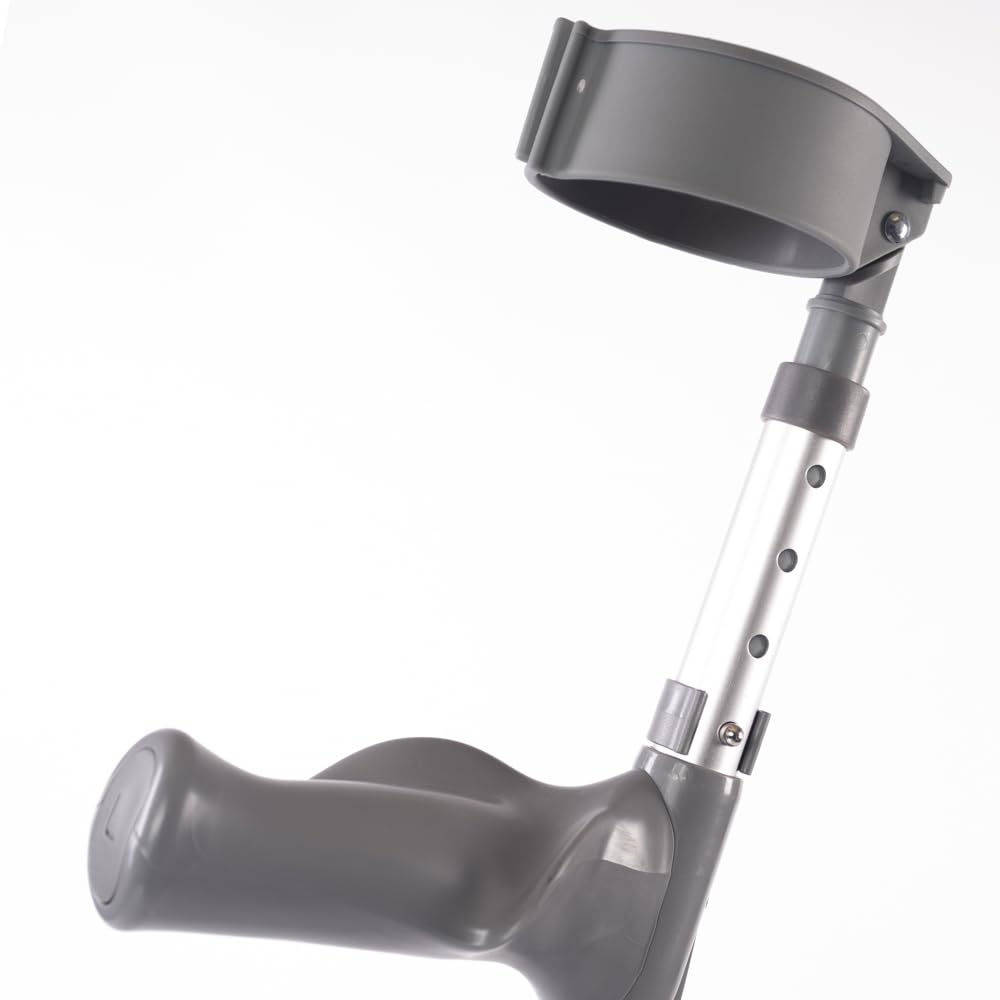 NRS Double Adjustable Crutches with Comfy Handle - Regular Height Walking Aid - Pair - Like New