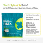 BetterYou Magnesium Glycinate 3-in-1 Complex Powder - Lemon & Lime Flavour - 30 Servings - New - BBE 04/2028