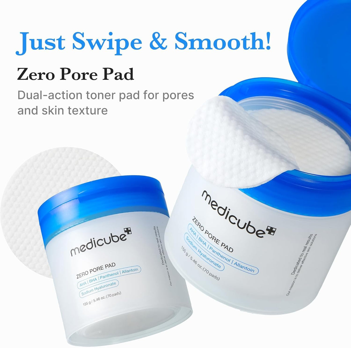 Medicube Zero Pore Pad 2.0 Facial Toner Pads - Exfoliating and Pore Care Skincare - New - BBE 01/2029