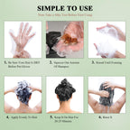 Black Hair Dye Shampoo 3-in-1 Permanent Hair Colour for Men & Women 400ml - Herbal Grey Hair Coverage - New - BBE 04/2029