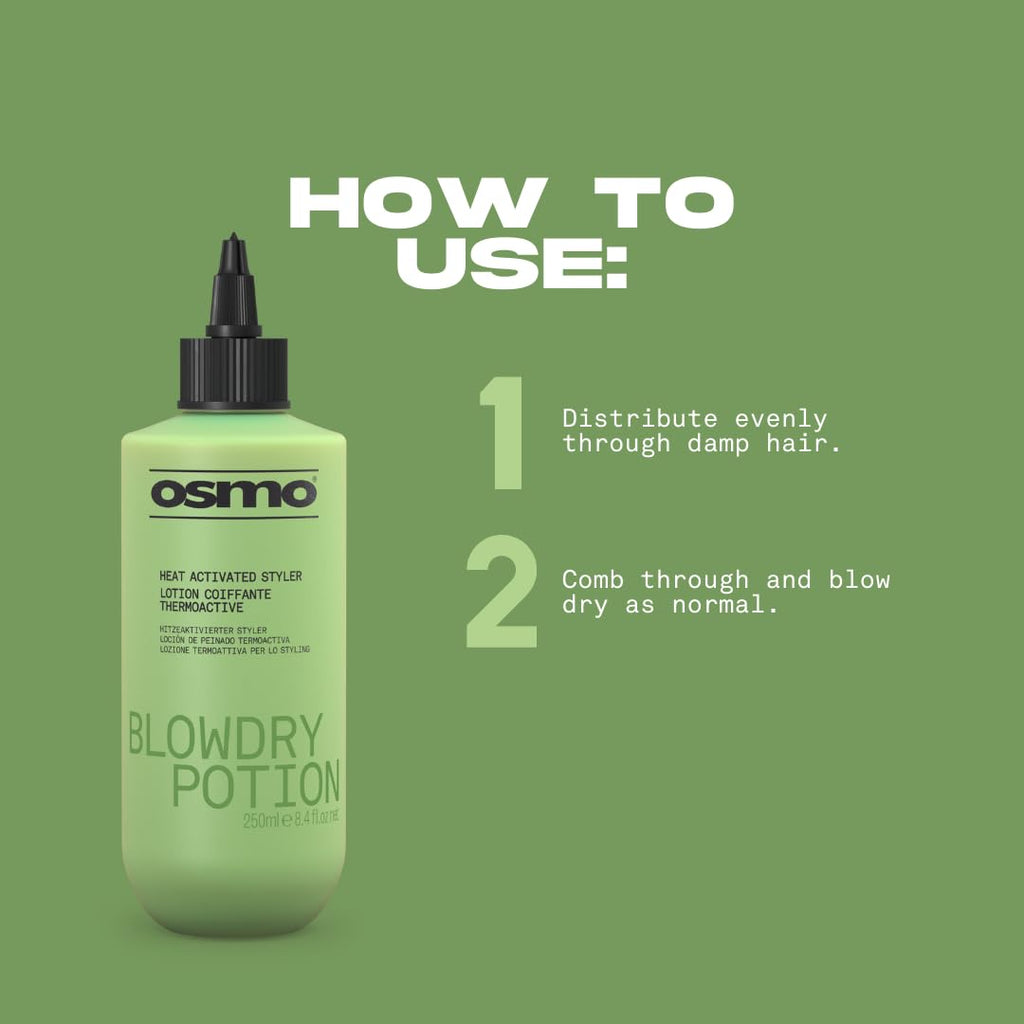 Osmo Blowdry Potion Hair Styling Lotion 250ml - Blow Dry Styler - Damaged Box