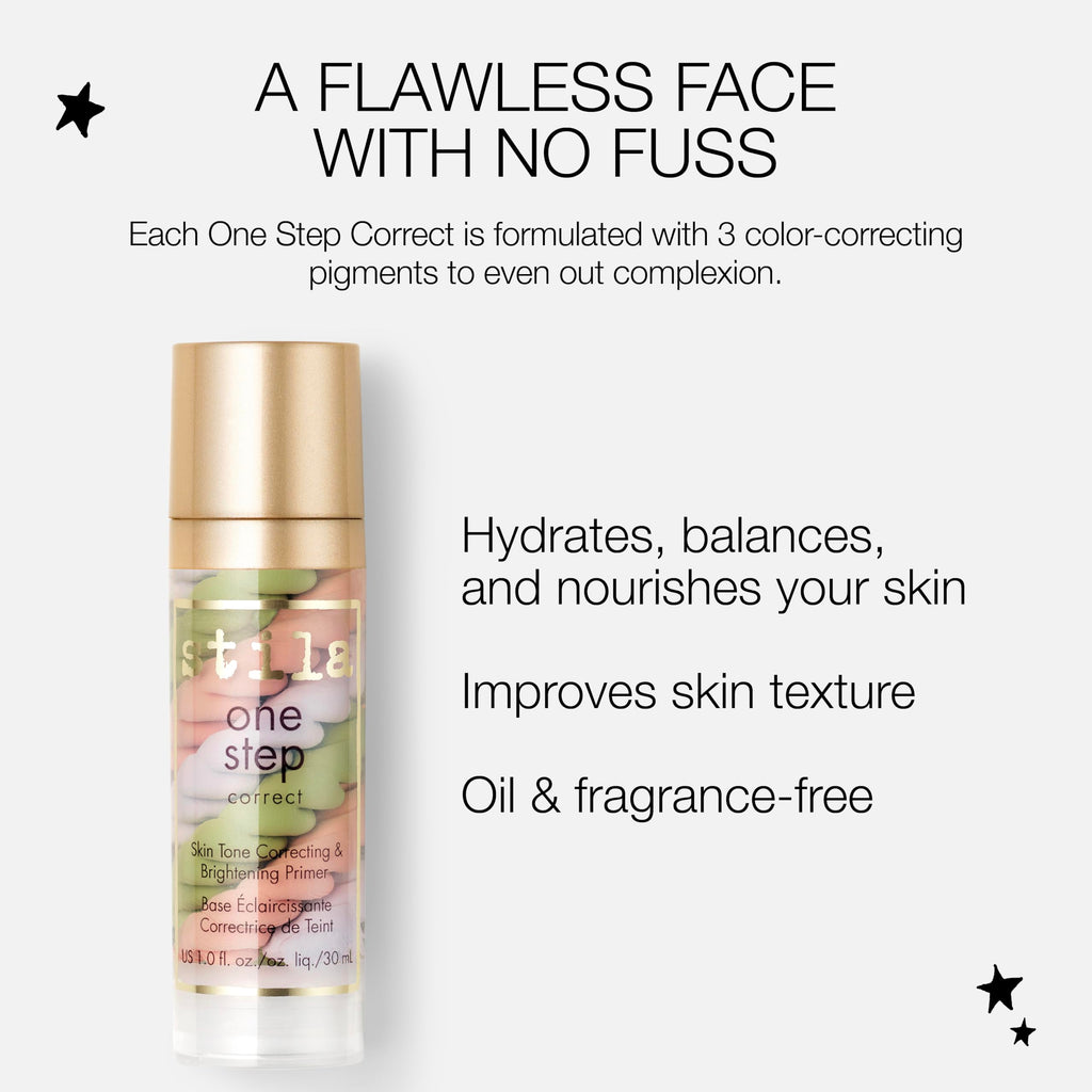 Stila One Step Correct Skin Tone Colour Corrector - Brightening Makeup Primer Serum - 30ml - Damaged Box