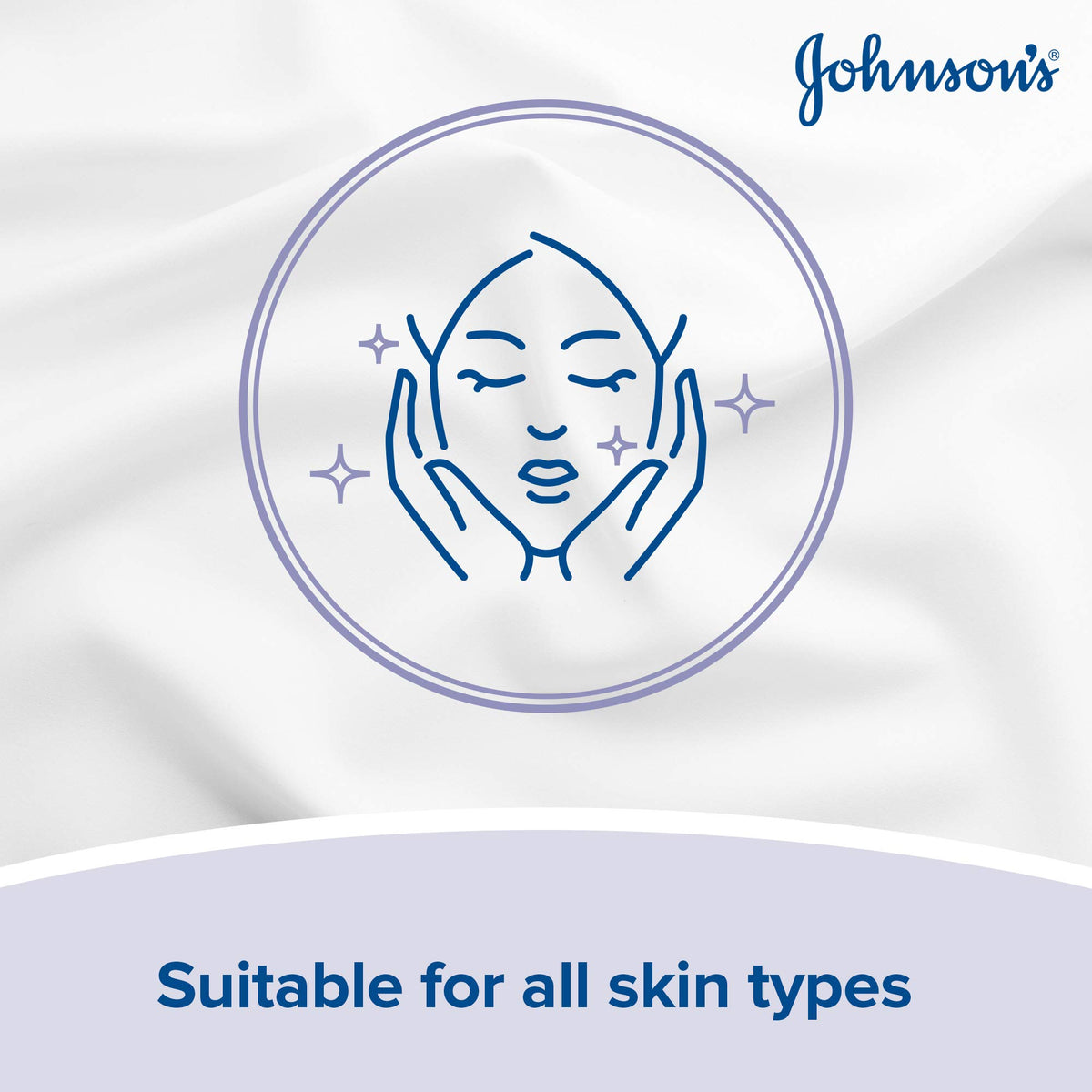 Johnson's Make-Up Be Gone Pampering Facial Cleansing Wipes - Relaxing Moonflower Aroma, Alcohol Free - Pack of 6 - New - BBE 11/2028