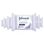 Johnson's Make-Up Be Gone Pampering Facial Cleansing Wipes - Relaxing Moonflower Aroma, Alcohol Free - Pack of 6 - New - BBE 11/2028