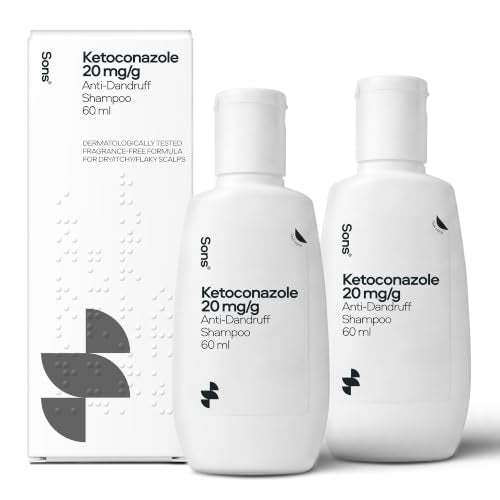 Sons Ketoconazole 2% Anti-Dandruff Shampoo - Medicated Scalp Treatment - 2 Pack - Damaged Box