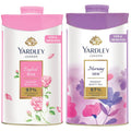 Yardley London Perfumed Talcum Powder - Morning Dew & English Rose Body Talc - 2 x 100g Pack - Damaged Box