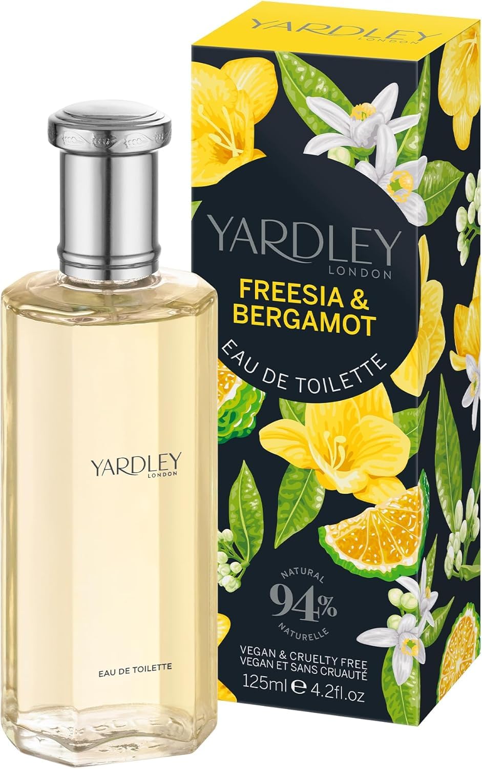 Yardley London Freesia and Bergamot Eau de Toilette 125ml - EDT Fragrance Perfume Spray - Damaged Box