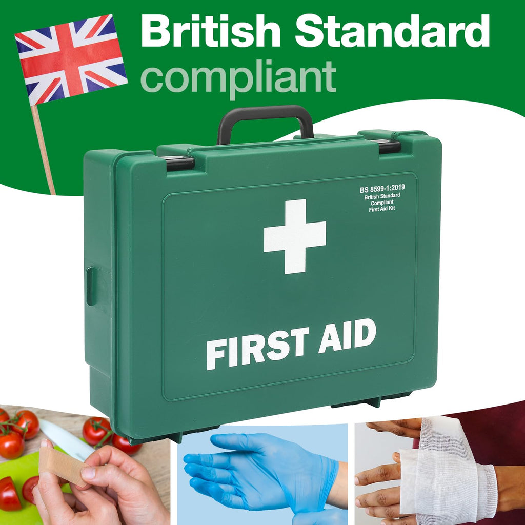 Safety First Aid Group Economy First Aid Kit - Large Fully Stocked BS 8599 Compliant Emergency Medical Kit - New