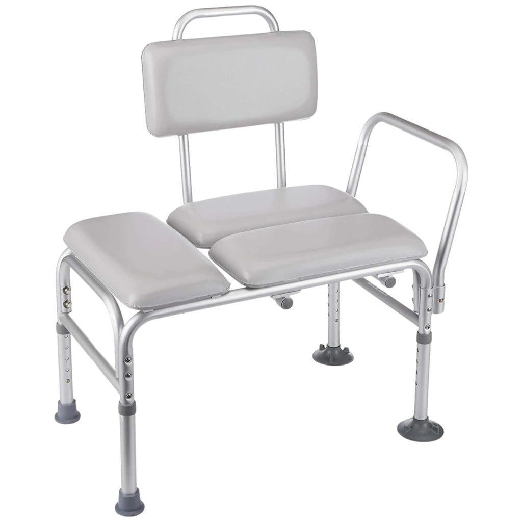 Homecraft Padded Bath Transfer Bench - Bath Chair Bathroom Mobility Aid with Suction Cup Feet - Like New