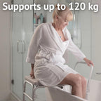 Homecraft Padded Bath Transfer Bench - Bath Chair Bathroom Mobility Aid with Suction Cup Feet - Like New
