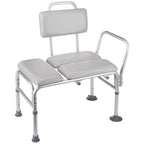 Homecraft Padded Bath Transfer Bench - Bath Chair Bathroom Mobility Aid with Suction Cup Feet - Like New