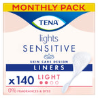 TENA Lights Light Incontinence Liners for Women Sensitive Skin Bladder Weakness Breathable Unscented - 140 Pack (5 x 28) - Damaged Box