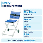 Days Folding Ambulance Chair - Evacuation Stair Chair for Person Transfer, Disabled and Elderly Mobility Aid - Like New