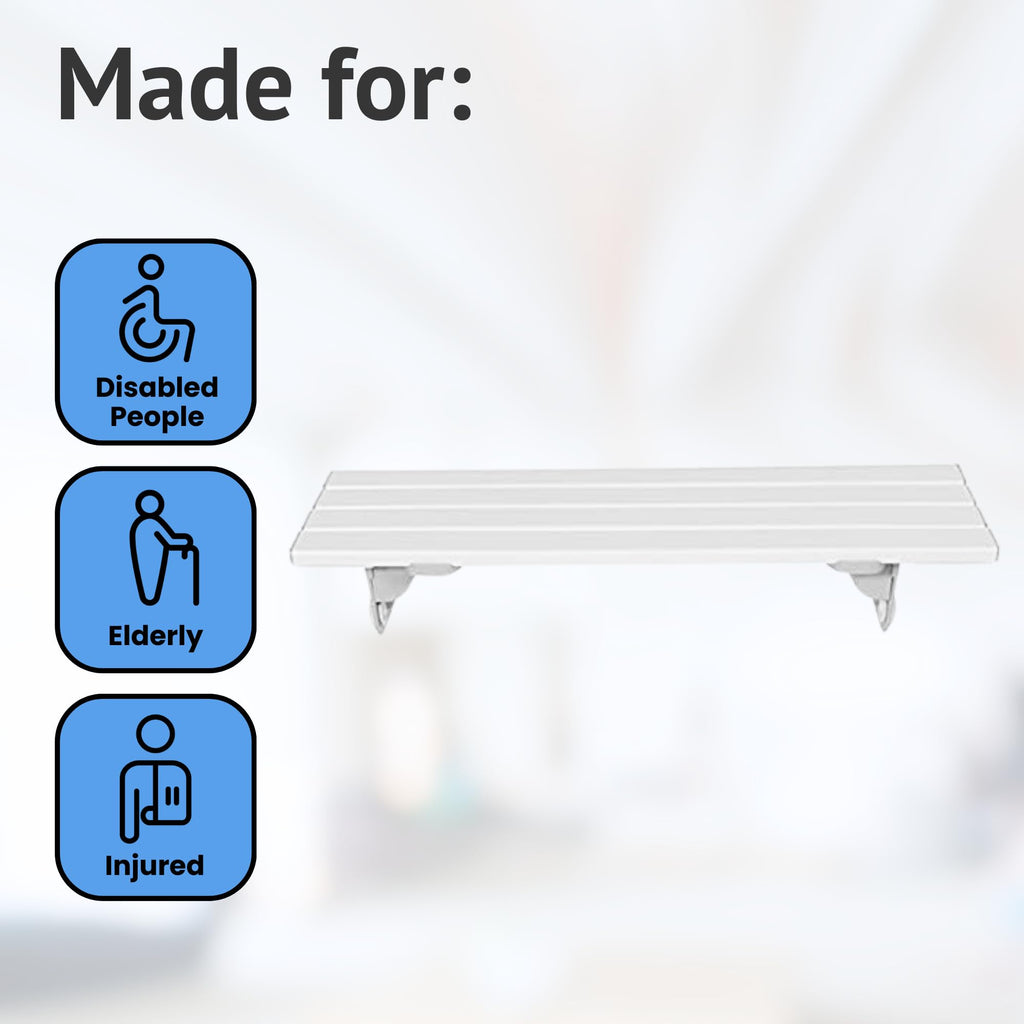 Homecraft Savanah Slatted Bath Board Seat Mobility Disability Aid - 660 x 232mm - White - Damaged Box