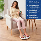 Circulation Reviver EMS Foot Massager - Blood Circulation Booster for Feet and Legs with TENS Pads and Remote - Very Good
