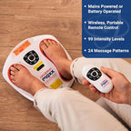 Circulation Reviver EMS Foot Massager - Blood Circulation Booster for Feet and Legs with TENS Pads and Remote - Very Good