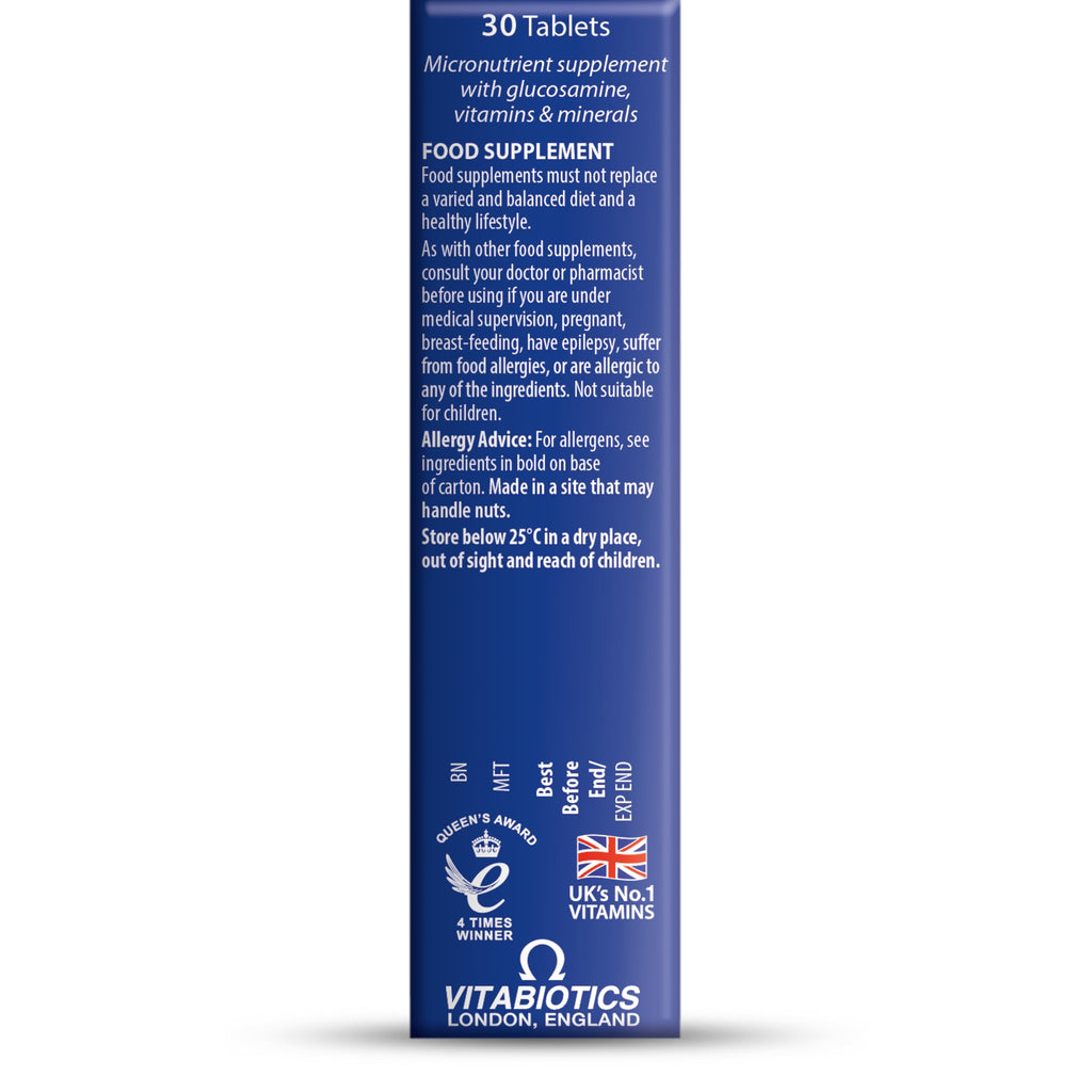 Jointace Original Joint and Cartilage Support - Glucosamine Chondroitin Turmeric Ginger - 30 Tablets - Damaged Box - BBE 09/2027
