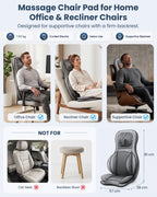 Comfier Neck and Back Massager with Heat - Heated Massage Chair Pad with Compression - Like New