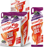 HIGH5 Energy Gels - Running and Endurance Sports Fuel - Blackcurrant - 20 x 40g Pack - Damaged Box - BBE 06/2027