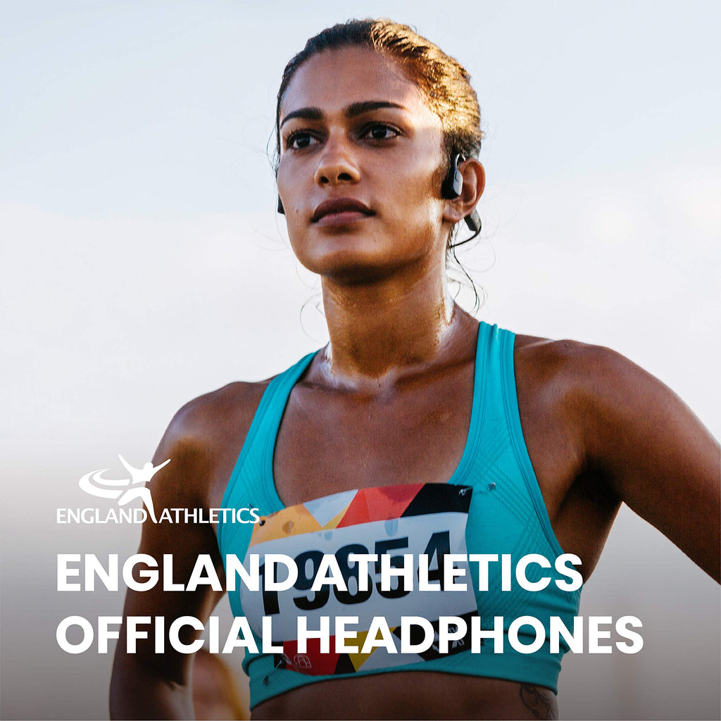 AfterShokz Aeropex Bone Conduction Headphones - Wireless Bluetooth Sports Earphones with Mic IP67 Waterproof - Cosmic Black - New