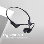 AfterShokz Aeropex Bone Conduction Headphones - Wireless Bluetooth Sports Earphones with Mic IP67 Waterproof - Cosmic Black - New