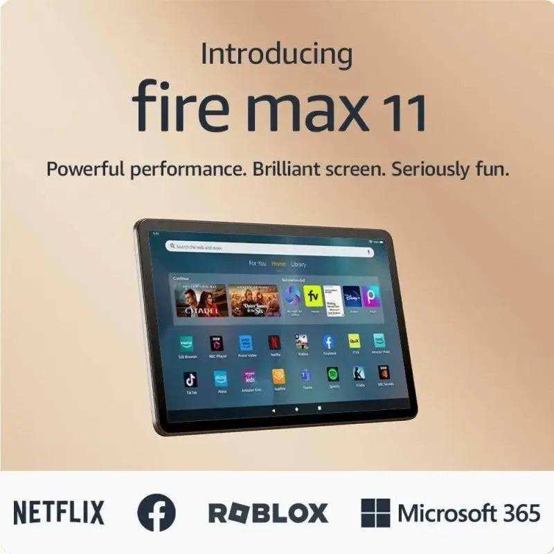 Amazon Fire Max 11 128gb u0026 64GB 4GB RAM Tablet 11 2K display With Ads