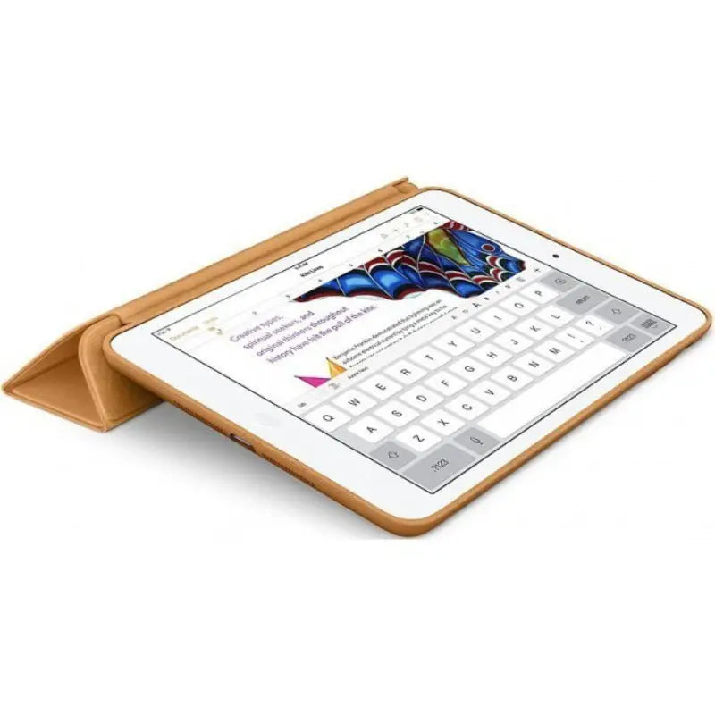 Official Apple iPad Mini Leather Smart Case - 1st 2nd 3rd Gen - Brown - New Apple