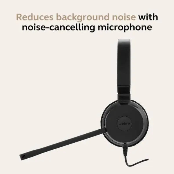 Jabra Evolve 20 Stereo Headset Microsoft Teams Skype For Business VoIP Soft Phone USB - New Jabra