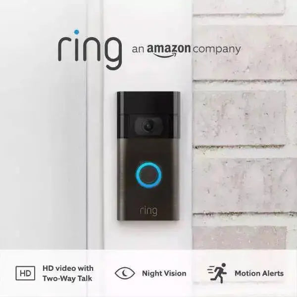 Ring Doorbell 2nd Gen Wireless HD Video Doorbell Venetian Bronze Ring