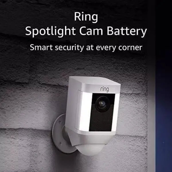 Ring Spotlight Cam Battery Outdoor Security Camera And Spotlight Ring