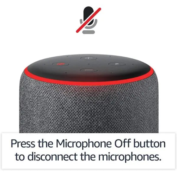 Amazon Echo 3rd  Gen Smart Speaker With Alexa Charcoal  - Refurbished Amazon