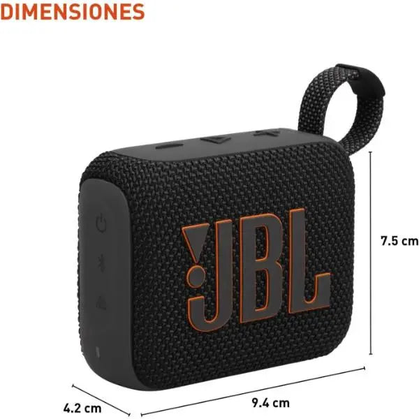 JBL GO 4 Ultra-Portable Bluetooth Speaker - Black JBL