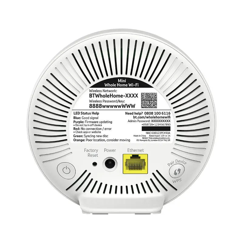 BT Add-On Dual Band AC1200 Disc for Mini Whole Home WiFi Mesh Extender Unit - New BT