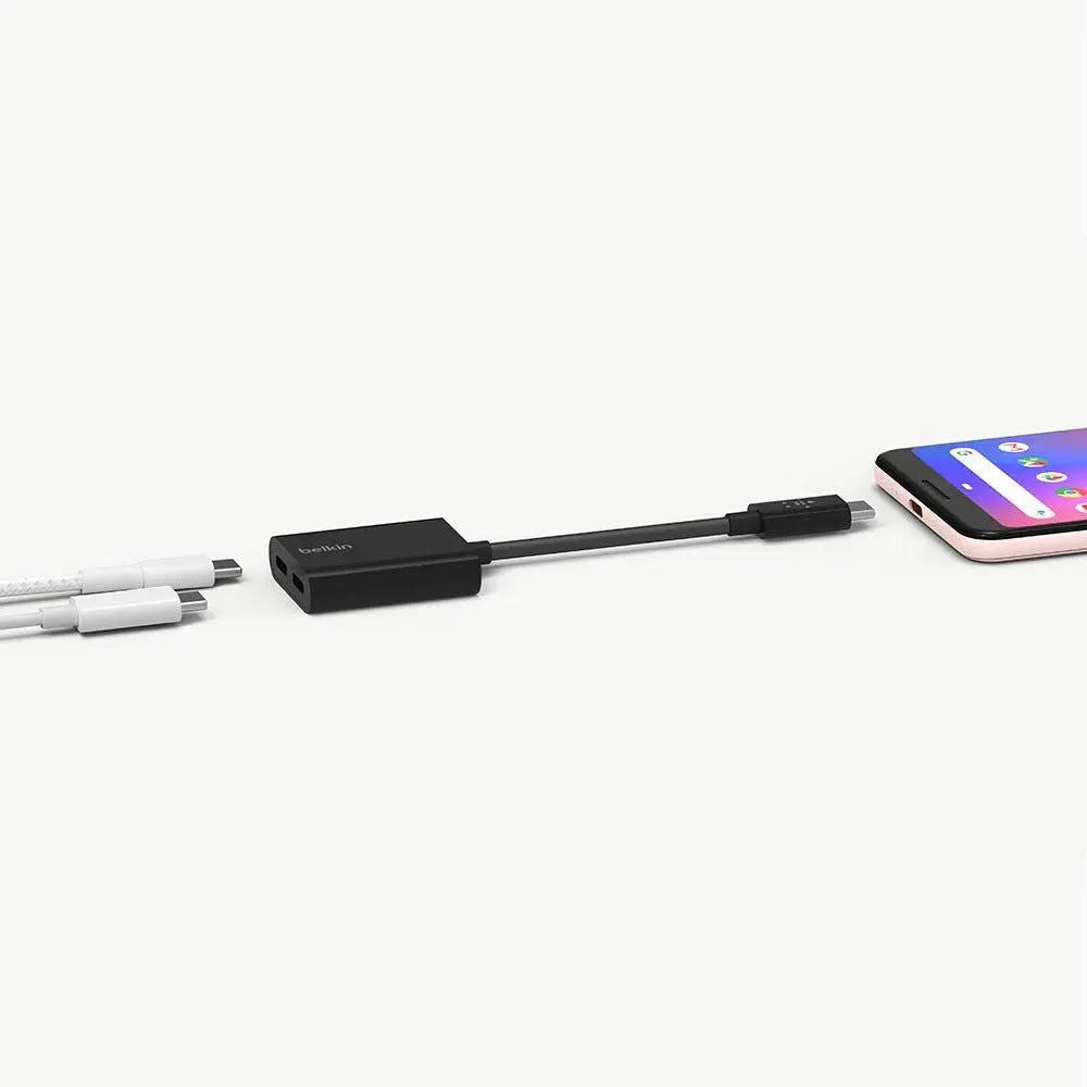 Belkin CONNECT USB-C audio and charging adapter For Samsung / Huawei / Google / Apple (New) Belkin