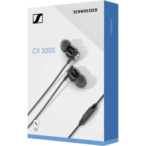 Sennheiser CX 300S Wired In Ear Earphones With Remote - Black Sennheiser