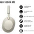 Sony WF-1000XM5 Silver Wireless Noise Cancelling Over Ear Headphones Premium Sound - Refurbished Sony