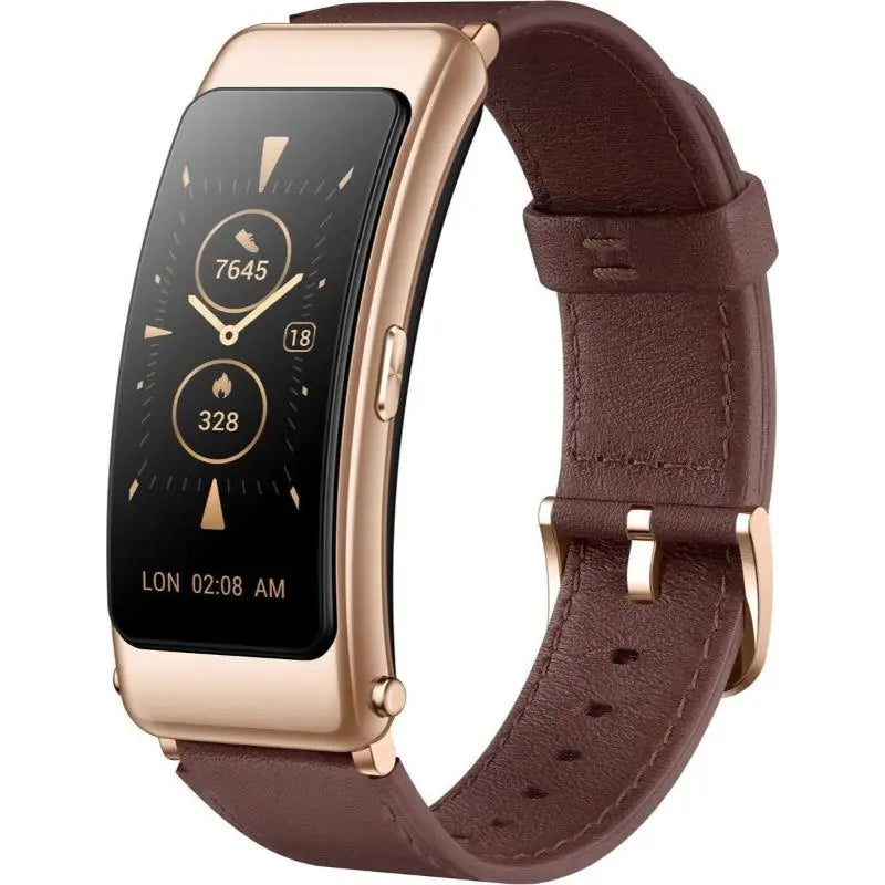 Huawei Talkband B6 Classic SmartBand Fitness Tracker and Bluetooth Earpiece - Mocha Brown - New Huawei